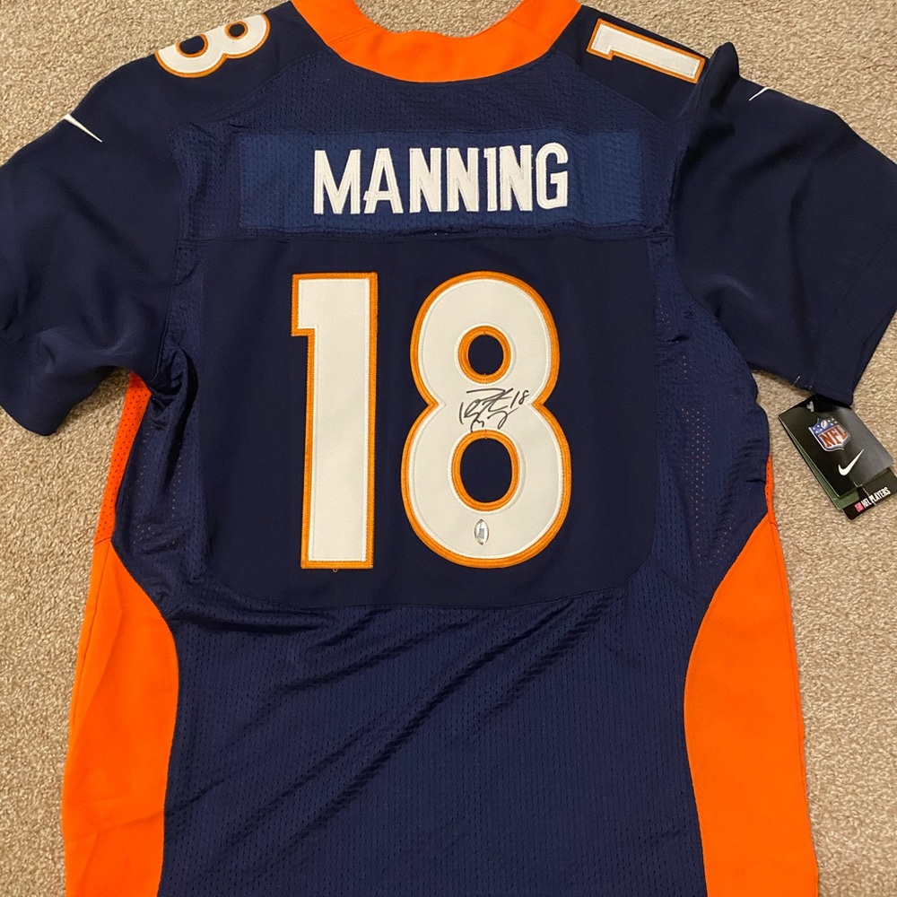 Signed Peyton Manning Jersey Size 44
